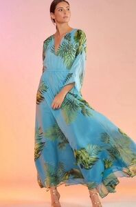 Cynthia Rowley-Messina Silk Maxi Dress- 100% silk- Size L